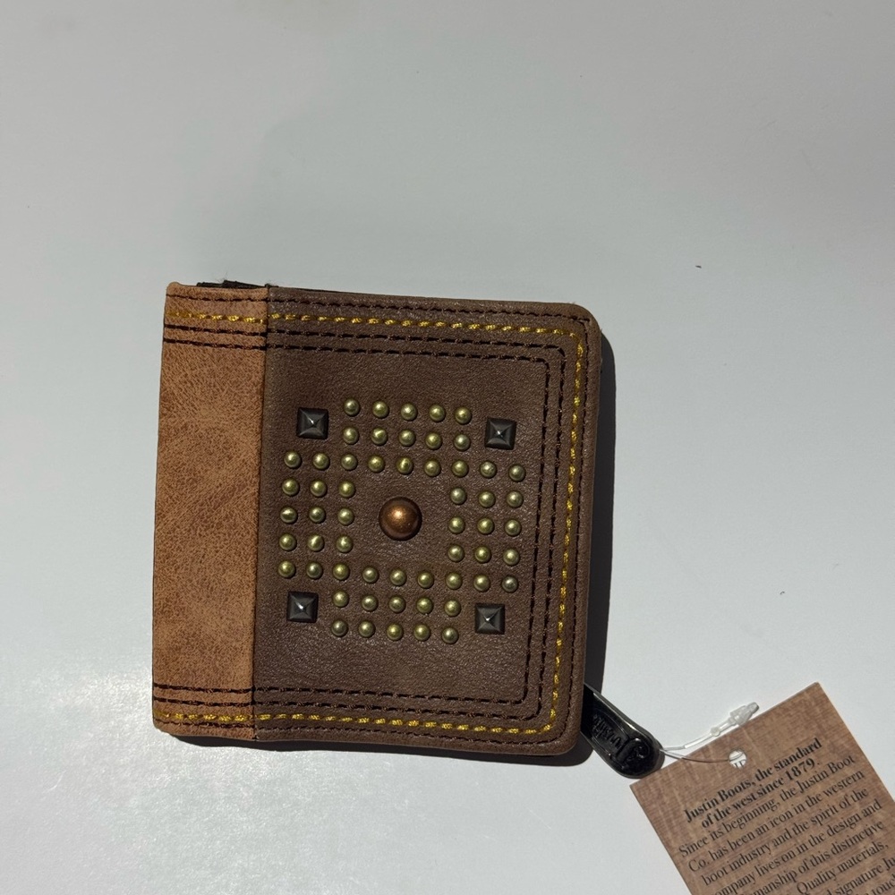 🛍Justin Boots Two Tone Brown RFID Wallet
